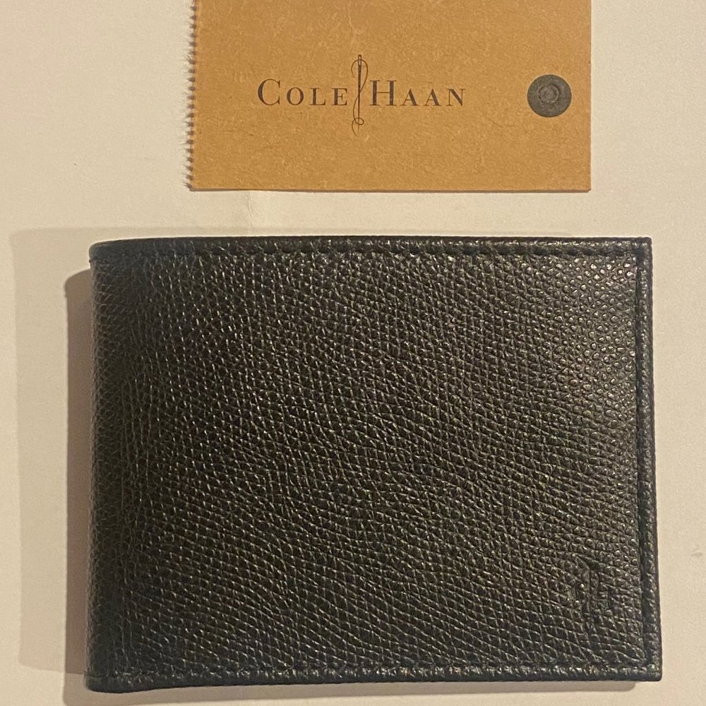 Cole Haan Black Genuine Leather wallet (NEW in original box)